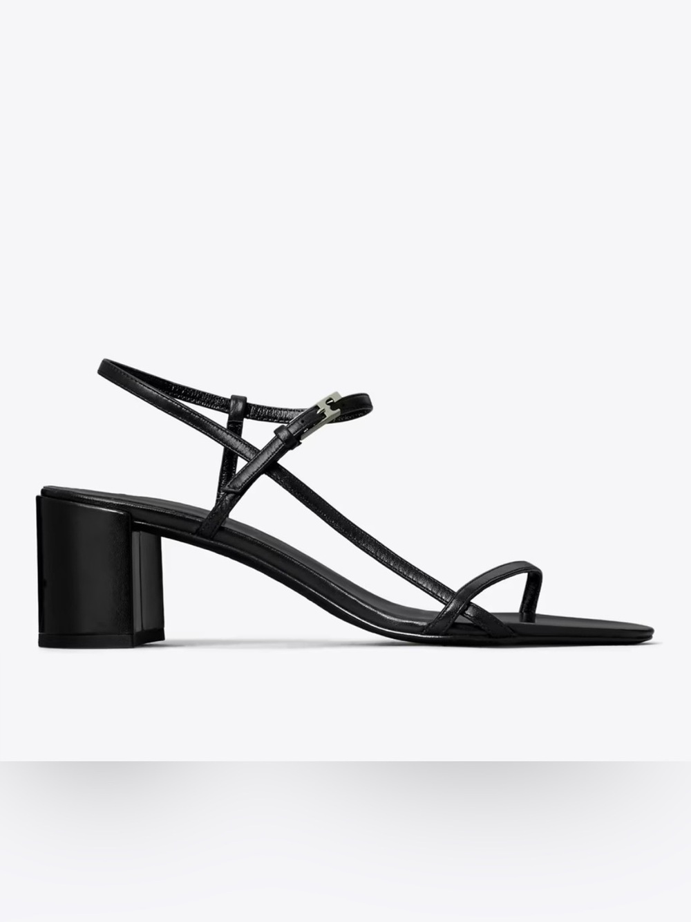 Tory Burch Black Leather Ankle-Strap Sandals size8.5